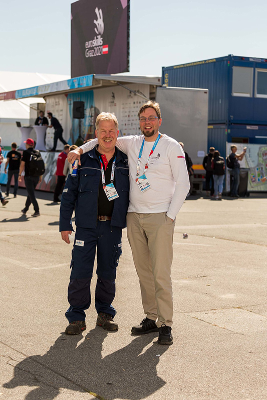 Experten unter sich: Aaron Knust mit Karsten Beermann